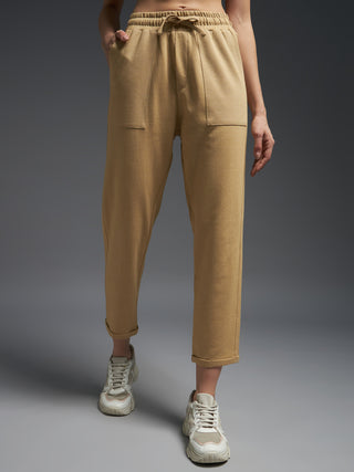 MKH Women Beige Fitness Track Pants