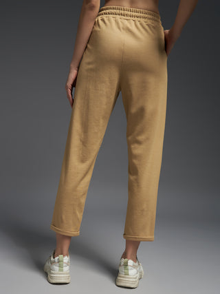 MKH Women Beige Fitness Track Pants