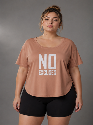 MKH Women Brown FlexTrack Gym Fitness Plus Size Top