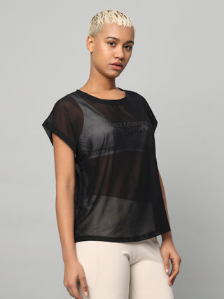 MKH Mesh T Shirt Womens Relaxed Silhouette And Comfort
