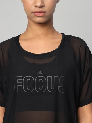 MKH See-Through Mesh Bold Activewear T-Shirt
