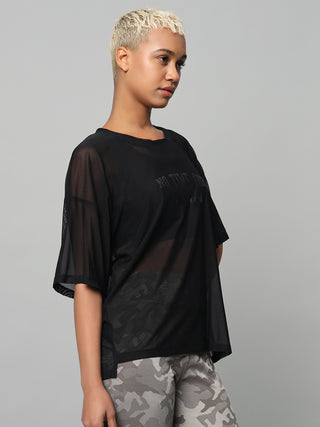 MKH Black HyperFlex T-Shirt for Women