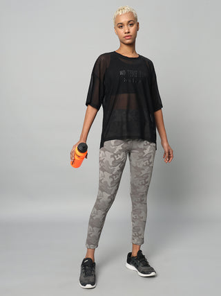 MKH Black HyperFlex T-Shirt for Women