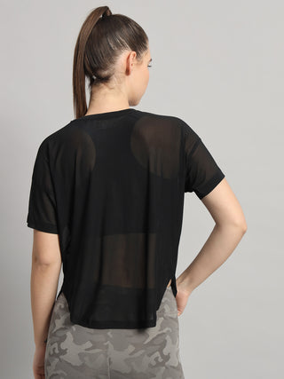 MKH Women Mesh Yoga & Training T-Shirt