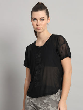 MKH Women Mesh Yoga & Training T-Shirt
