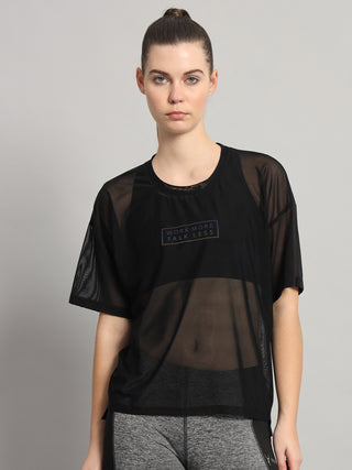 MKH Black HyperBreathe Sheer Tee – Power Comfort Fit