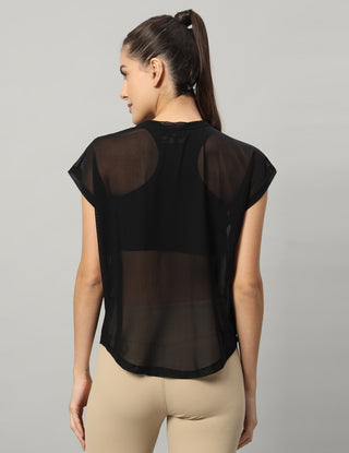 MKH Womens Mesh T Shirt With Short Sleeves And Breathability