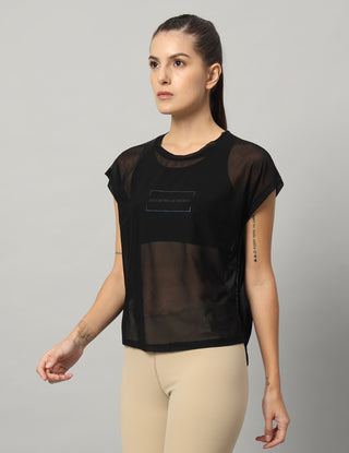 MKH Womens Mesh T Shirt With Short Sleeves And Breathability