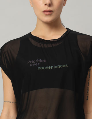 MKH Womens Mesh T Shirt Casual Short Sleeve Workout
