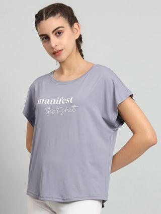 MKH Women Lavender Breathable Training T-Shirt