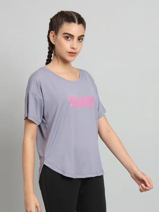 CHALLENGE ACCEPTED WOMEN DRI-FIT RELAXED FIT T-SHIRT