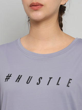 HUSTLE WOMEN DRI-FIT RELAXED FIT T-SHIRT