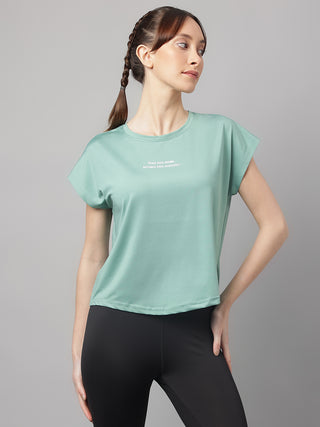 MKH Women Sea Green PowerStride Daily Activity T-Shirt
