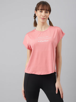 MKH Women Pink AeroCore Gym Activity Top