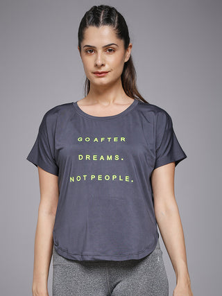 MKH Dark Grey Women AeroPulse Running Training Tee
