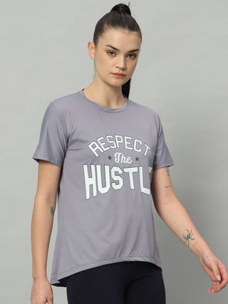 MKH Women Lavender Stretch Fit Running T-Shirt for Activity