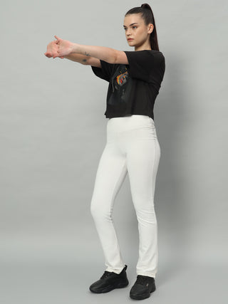 MKH Women Black Comfortable Training Wear T-Shirt for Gym Use