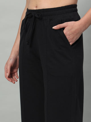 MKH Women Black Casual Track Pants