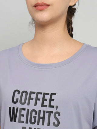 MKH Women Lavender Workout Ready T-Shirt