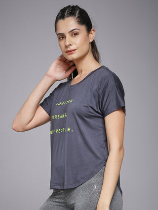 MKH Dark Grey Women AeroPulse Running Training Tee