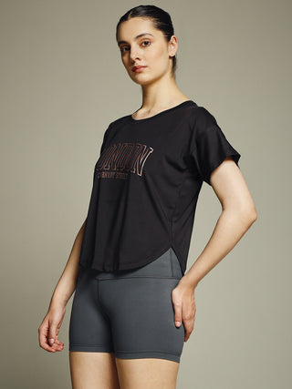 MKH Women AirFlex Stretchable Sports Tee – Soft & Flexible Fabric