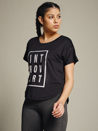 MKH Women Black CoolTrack Running Fitness Top