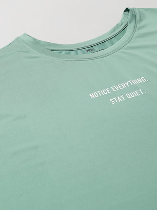 MKH Women Sea Green UrbanSprint Daily Workout T-Shirt
