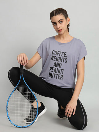 MKH Women Lavender Workout Ready T-Shirt
