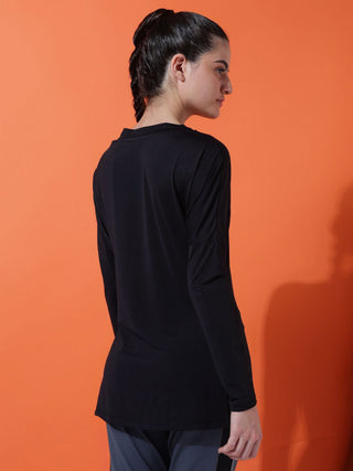 MKH Women Black Everyday Performance T-Shirt