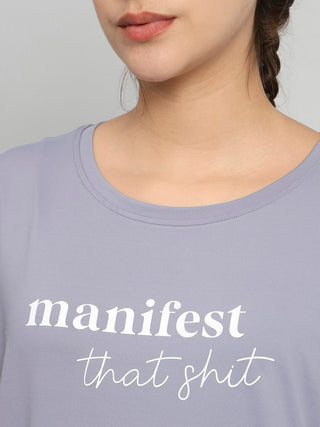 MKH Women Lavender Breathable Training T-Shirt