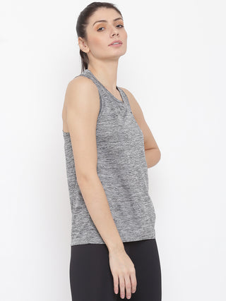 MKH Women Black Flexible Gym Wear T-Shirt for Outdoor Workouts