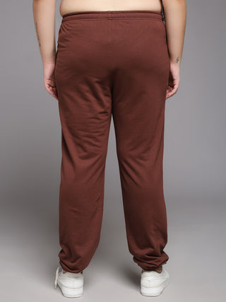 MKH Women Plus Size Brown Lightweight Track Pants