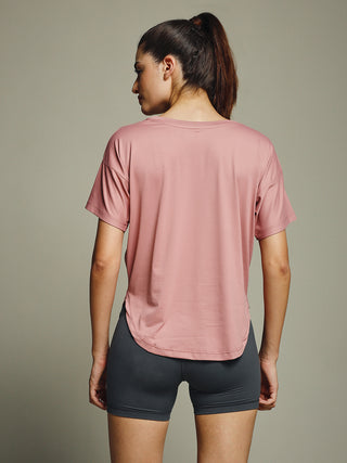 MKH Women Pink Stylish Statement Typography Casual T-Shirt
