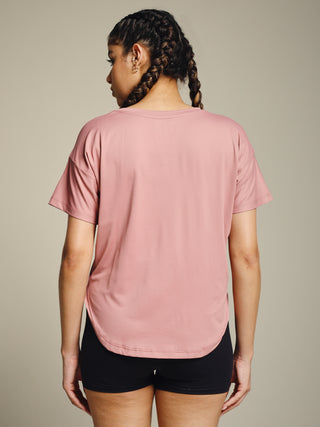 MKH Women Pink Classic Modern Typography Graphic T-Shirt