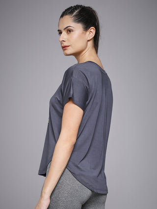 MKH Dark Grey Women AeroPulse Running Training Tee