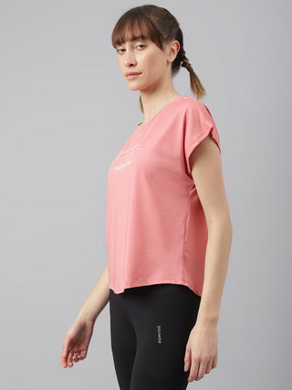 MKH Women Pink AeroCore Gym Activity Top