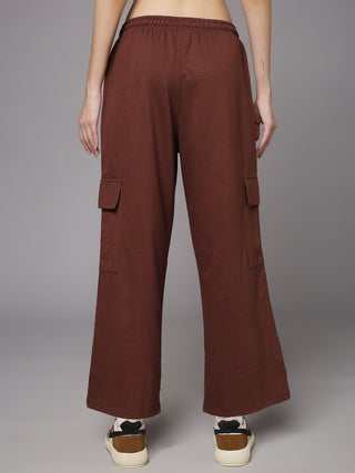 MKH Women Brown Running Track Pants