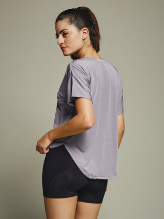 MKH Lavender Women CloudFit Lightweight Fitness T-Shirt