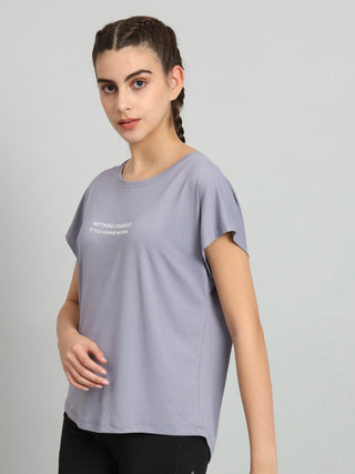 MKH Women Lavender Dri-Fit Sports T-Shirt
