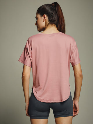MKH Women Pink Urban Graphic Printed Casual T-Shirt