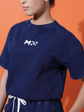 MKH Women Indigo Athleisure Co-ord Set