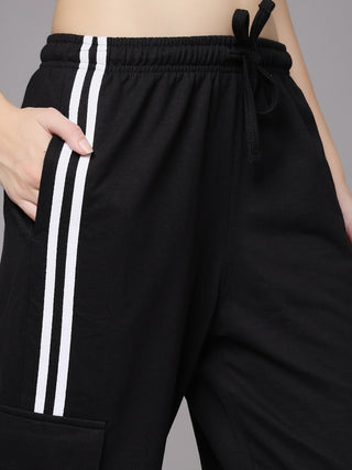 MKH Women Black Activewear Track Pants
