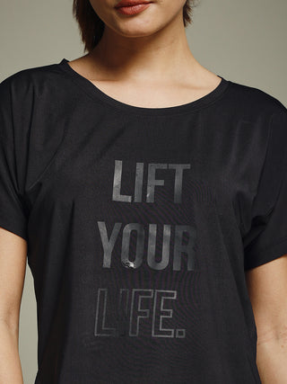 MKH Women Black UrbanActive Sports Workout Wear