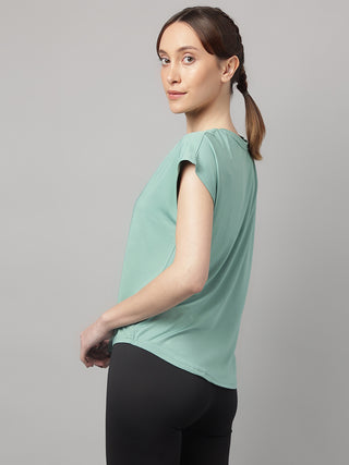 MKH Women Sea Green MotionRush Training Workout T-Shirt