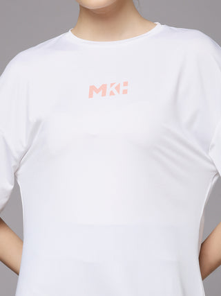 MKH Women CoolStretch Long Tee – Breathable & QuickDry Fabric for Fitness