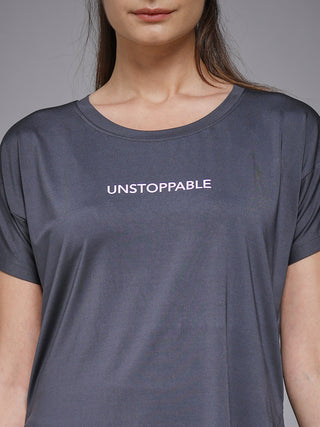 MKH Dark Grey Women CoolWeave Performance T-Shirt