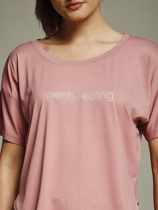 MKH Women Pink Minimal Urban Casual Printed T-Shirt
