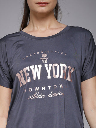 MKH Dark Grey Women MotionDry Breathable Sports Tee