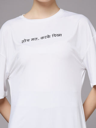 MKH Women EverCool Long T-Shirt – Stylish Gym Wear with Sweat Absorption