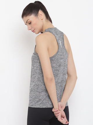 MKH Women Black Flexible Gym Wear T-Shirt for Outdoor Workouts